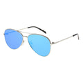 MYTH Greece AVA ZERO retro metallic aviator sunglasses blue mirror, thin metal frame sunglasses for mens and womens in sunglasses 70s
