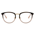 two-tone oval eyeglasses