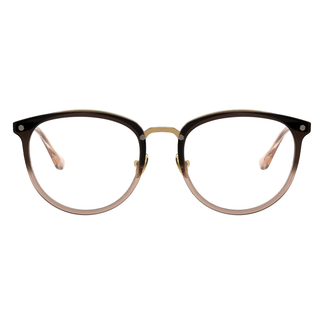 two-tone oval eyeglasses
