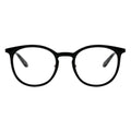 black round eyeglasses