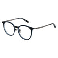 Blue round eyeglasses