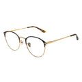 black gold round glasses, gold round eyeglasses
