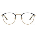 black gold round glasses, black round eyeglasses