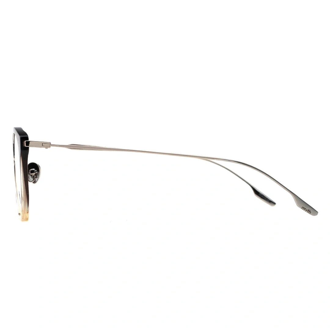 rounded cateye glasses brown