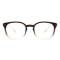 rounded cateye glasses brown