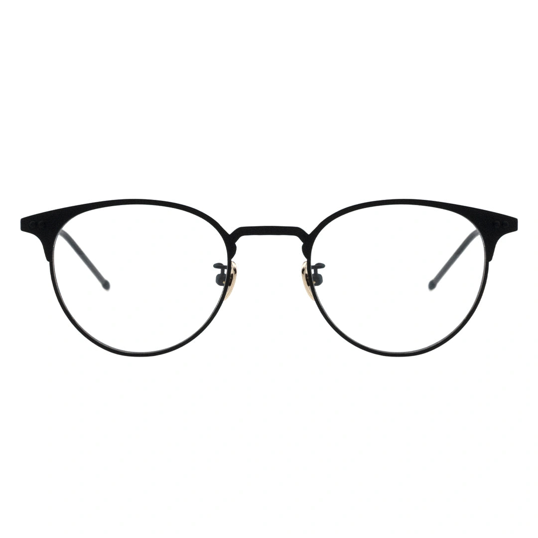 black round glasses, round eyeglasses