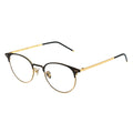 black gold round glasses, round eyeglasses