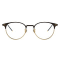black gold round glasses, round eyeglasses