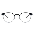 black silver round glasses, round eyeglasses