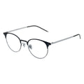 black silver round glasses, round eyeglasses