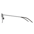 black silver round glasses, round eyeglasses