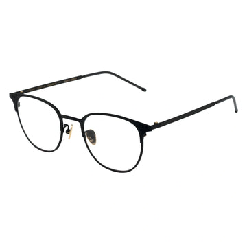 Black round glasses