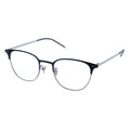Black silver glasses, browline glasses