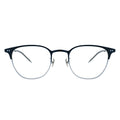 Black silver glasses, browline glasses