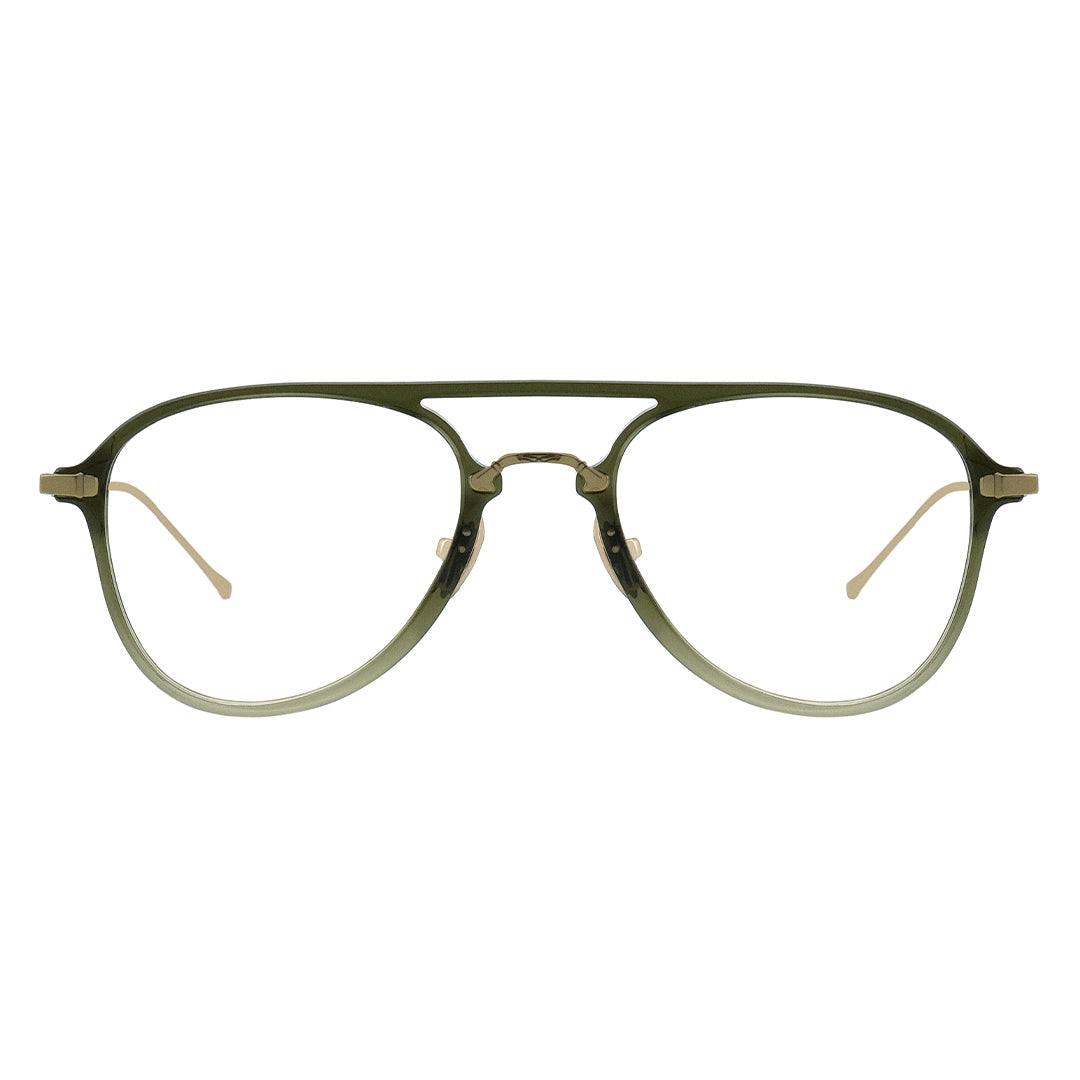 two-tone navigator glasses, green aviator glasses