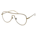 A pair of MYTH OPTICAL AIKTON eyeglasses with a sleek design, featuring a bronze frame and transparent lenses.