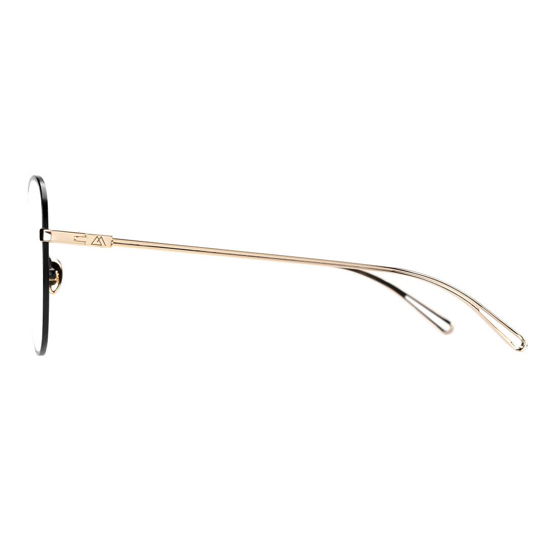 gold frame eyeglasses