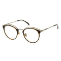 round eyeglasses featuring tortoise shell frame