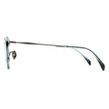 silver arm of eyeglasses