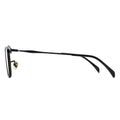 black arm of eyeglasses