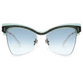 butterfly browline sunglasses. Blue gradient sunglasses