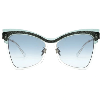 butterfly browline sunglasses. Blue gradient sunglasses