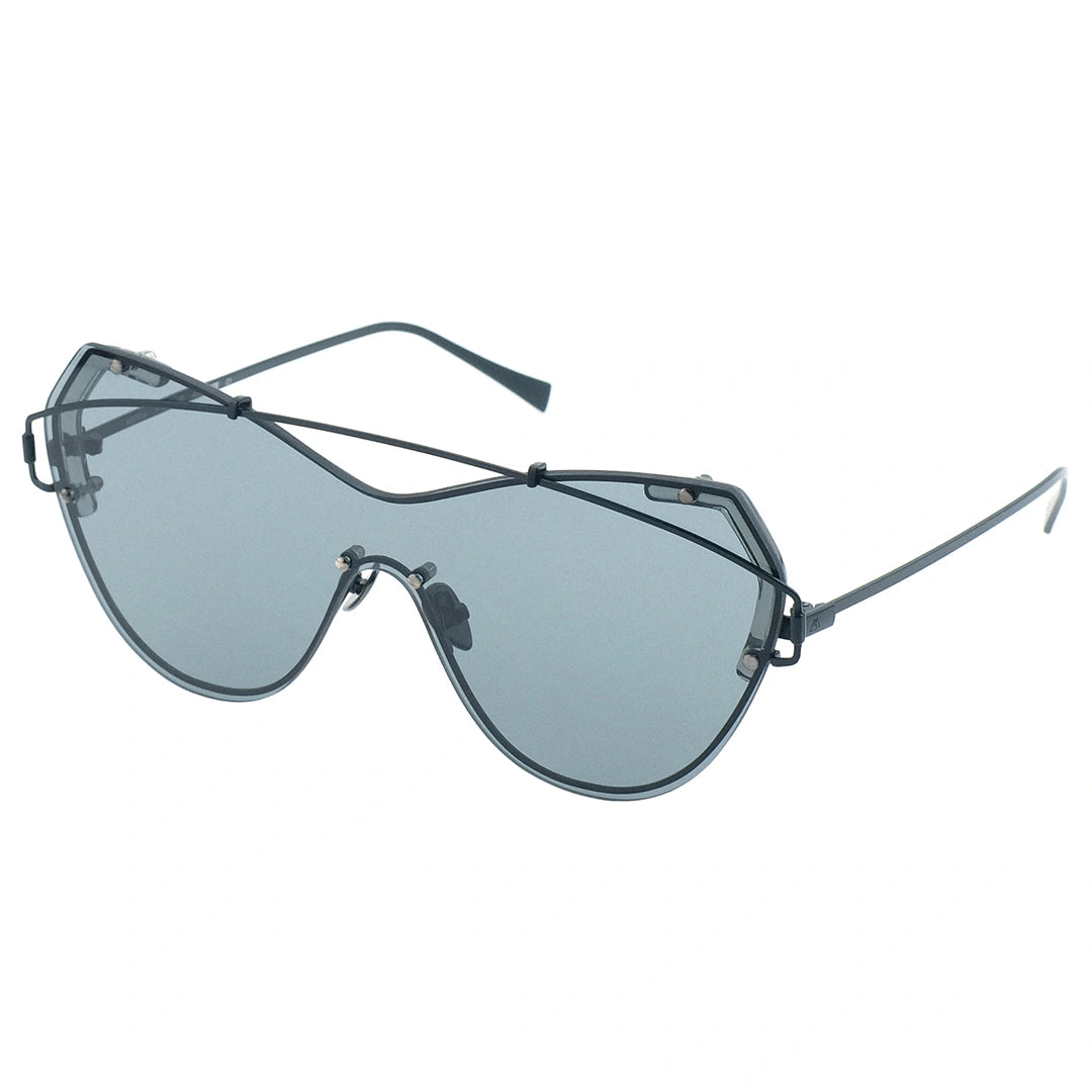 MYTH Greece oversized cat eye sunglasses futuristic one piece metal frame mens and womens with adjustable nose pad