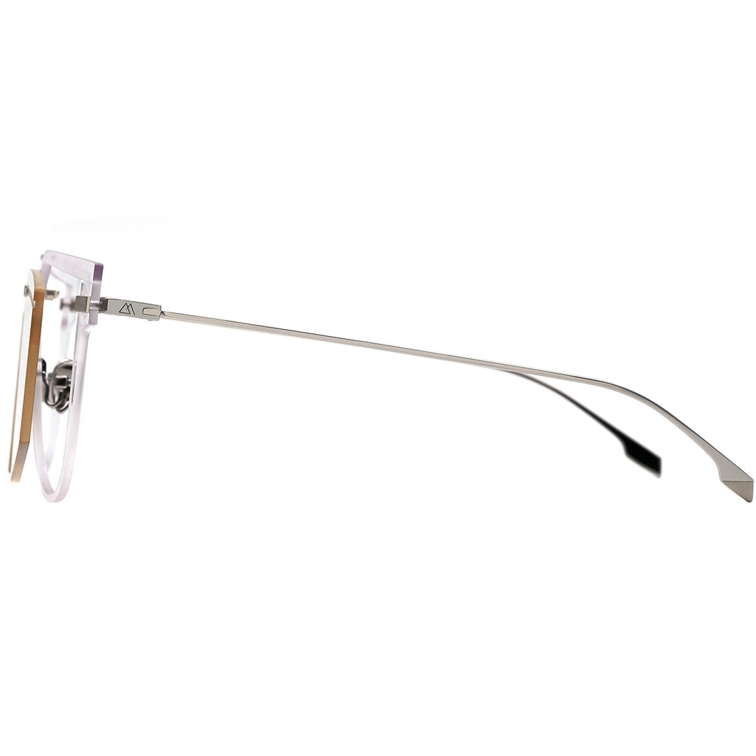 MYTH GREECE PNEUMA square sunglasses futuristic sunglasses flat top fashionable chic double lens sunglasses thin silver metal  frame mens and womens