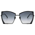 DIANA gray gradient sunglasses thin metal frame