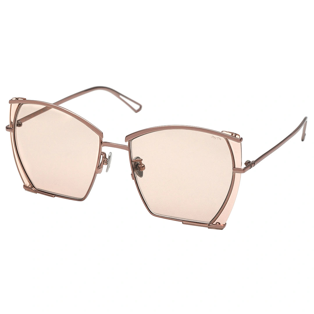 MYTH GREECE DIANA geometric square rose gold sunglasses thin metal frame womens and mens trendy sunglasses luxury