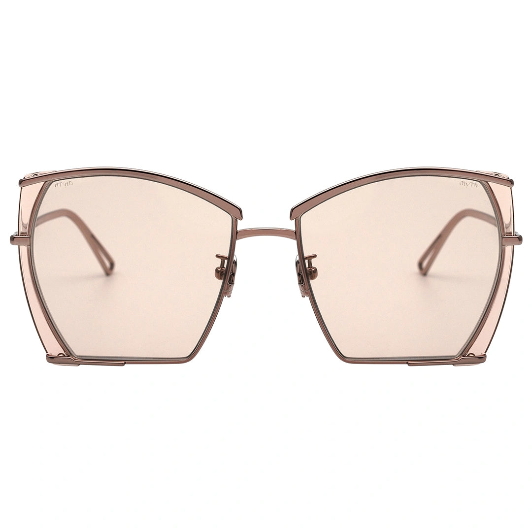 MYTH GREECE DIANA geometric square rose gold sunglasses thin metal frame womens and mens trendy sunglasses luxury