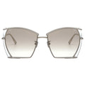 DIANA light-tinted gradient sunglasses thin metal frame