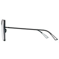 DIANA geometric gray gradient sunglasses thin metal frame