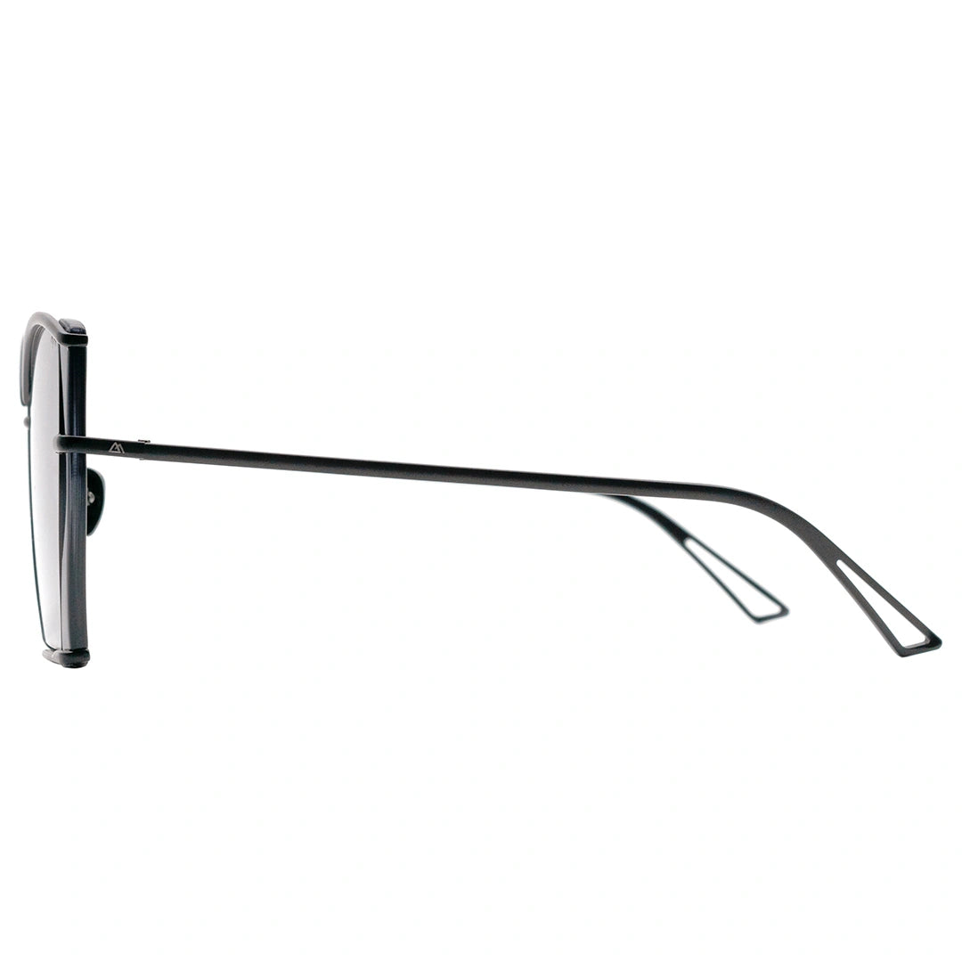 DIANA geometric gray gradient sunglasses thin metal frame