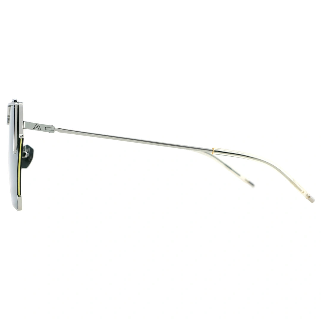 Sunglasses with thin metal frame