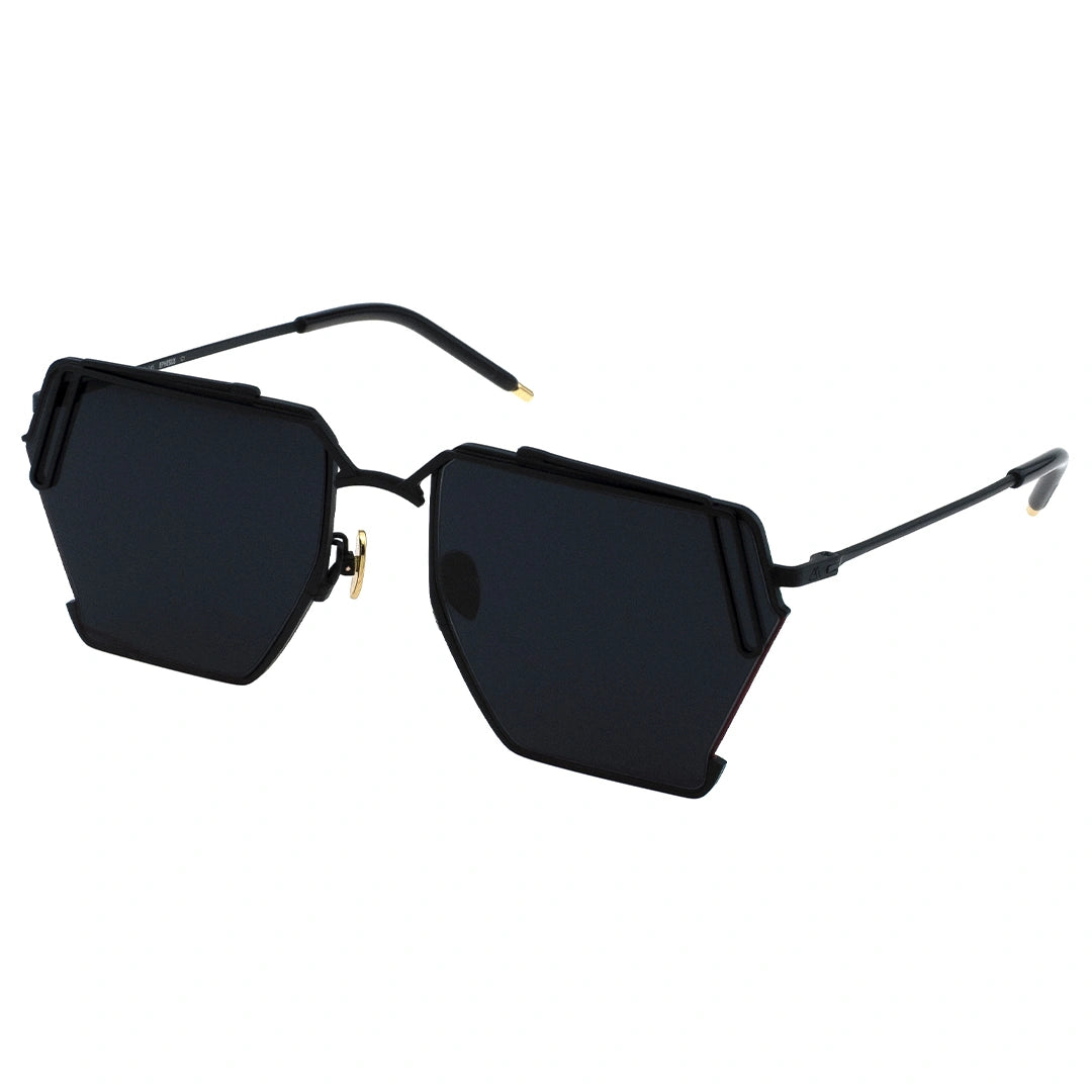 MYTH GREECE EPHESUS geometric black sunglasses square metal frame mens and womens chic fashion avant-garde urban