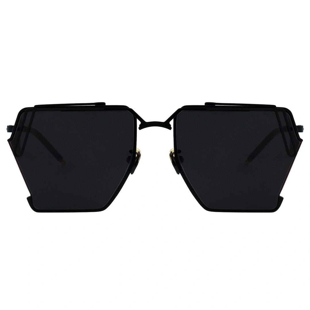 MYTH GREECE EPHESUS geometric black sunglasses square metal frame mens and womens chic fashion avant-garde urban