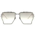 MYTH GREECE EPHESUS geometric light tinted sunglasses square metal frame mens and womens chic fashion avant-garde urban