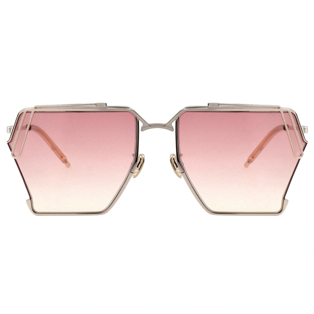 MYTH GREECE EPHESUS geometric pink sunglasses square metal frame mens and womens chic fashion avant-garde urban