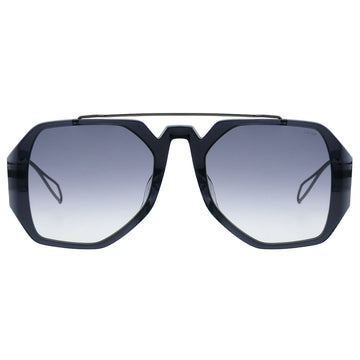 2077 oversized aviators grey lens sunglasses