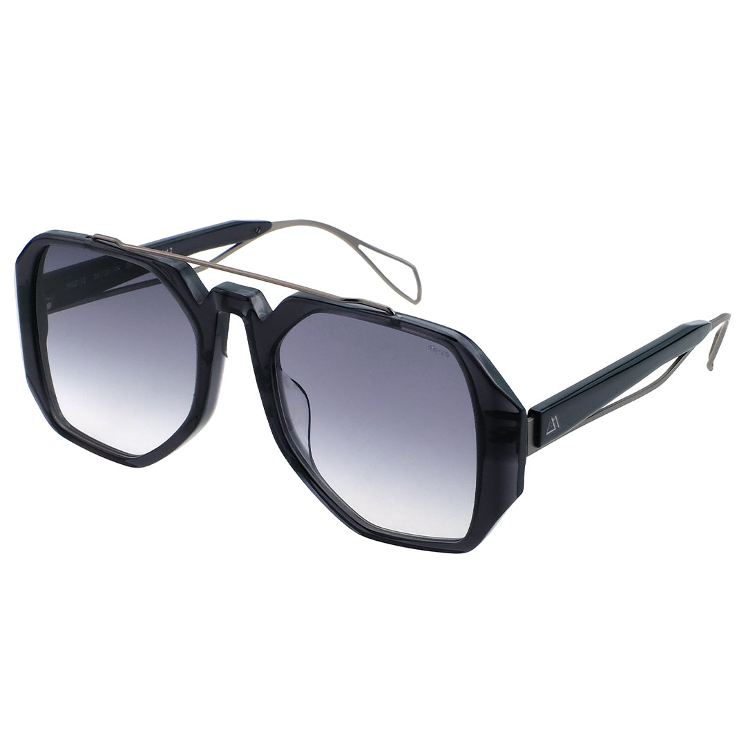2077 oversized aviators grey lens sunglasses