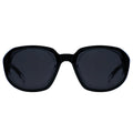 Vai Crete black oval sunglasses, thick frame sunglasses