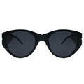Mavra Volia black cat eye sunglasses oversized, oversize cat eye sunglasses
