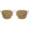 Brown square sunglasses, gold frame sunglasses, gold sunglasses