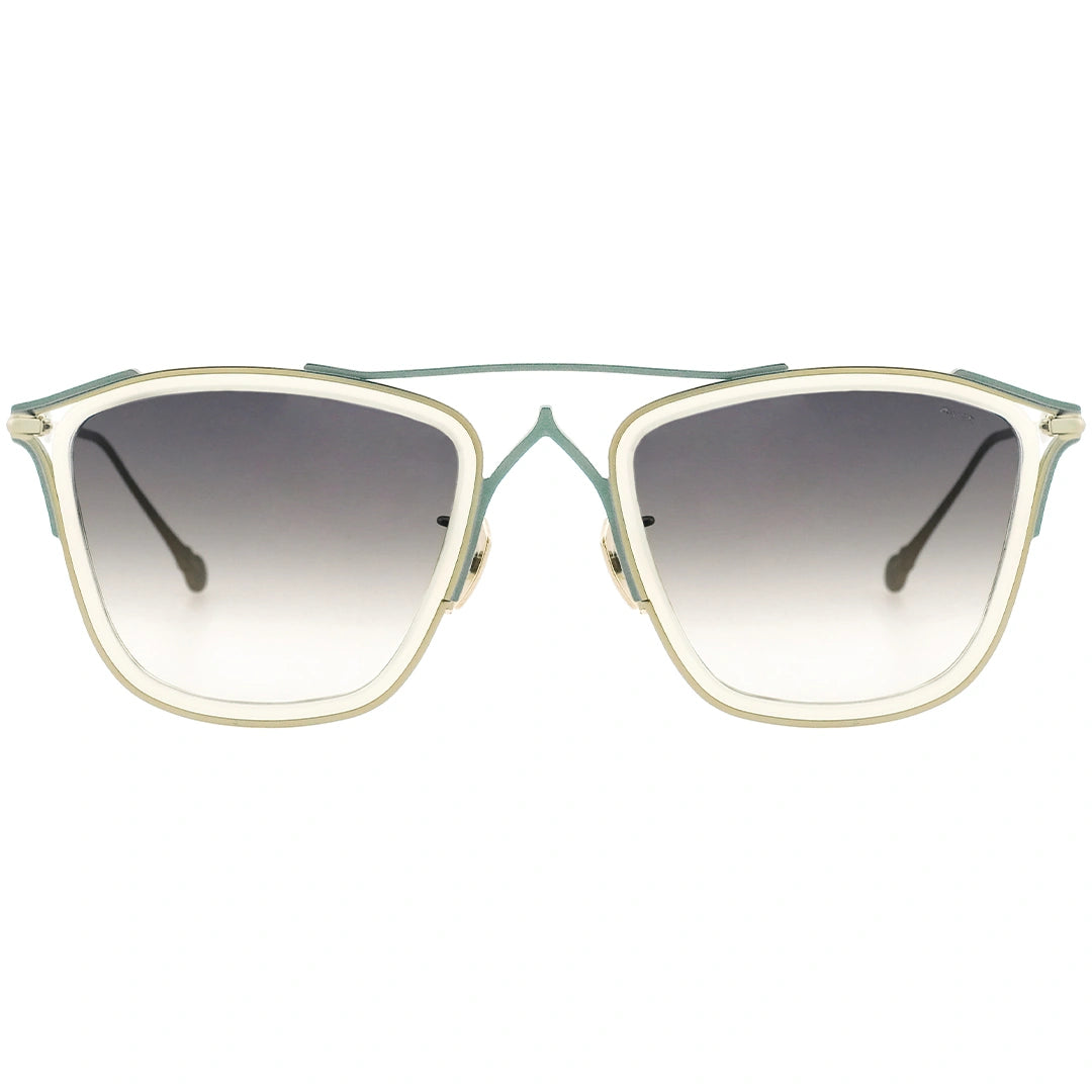 Square gradient sunglasses. Gray gradient sunglasses.