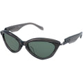 Hinthial wrap around cat eye sunglasses green lens sunglasses