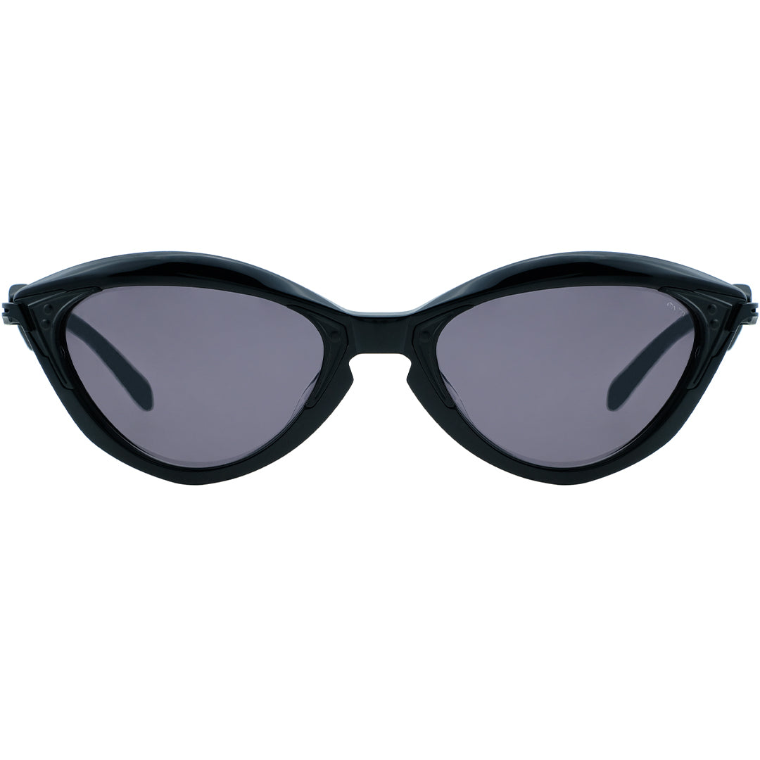Hinthial wrap around cat eye sunglasses black frames