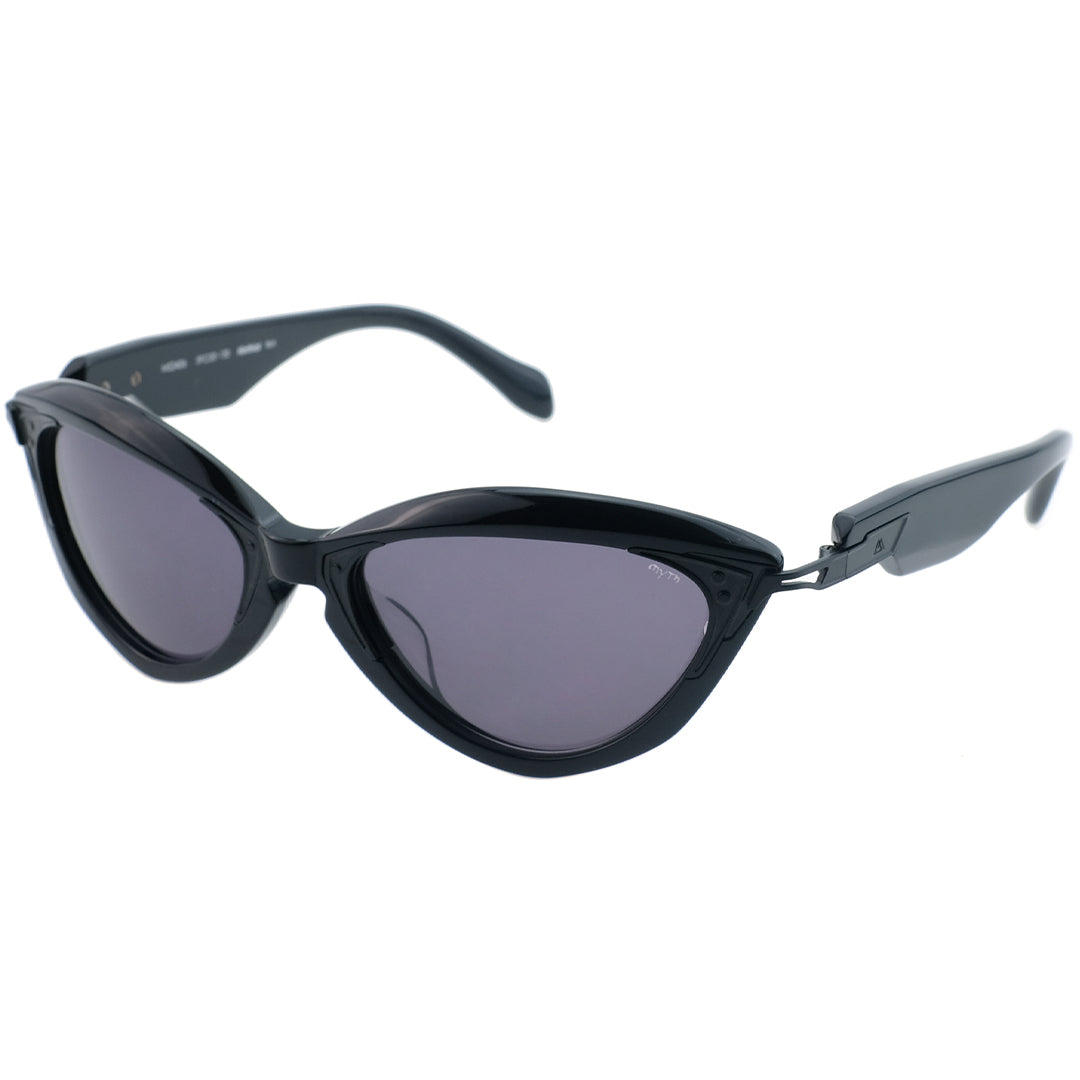 Hinthial wrap around cat eye sunglasses black frames