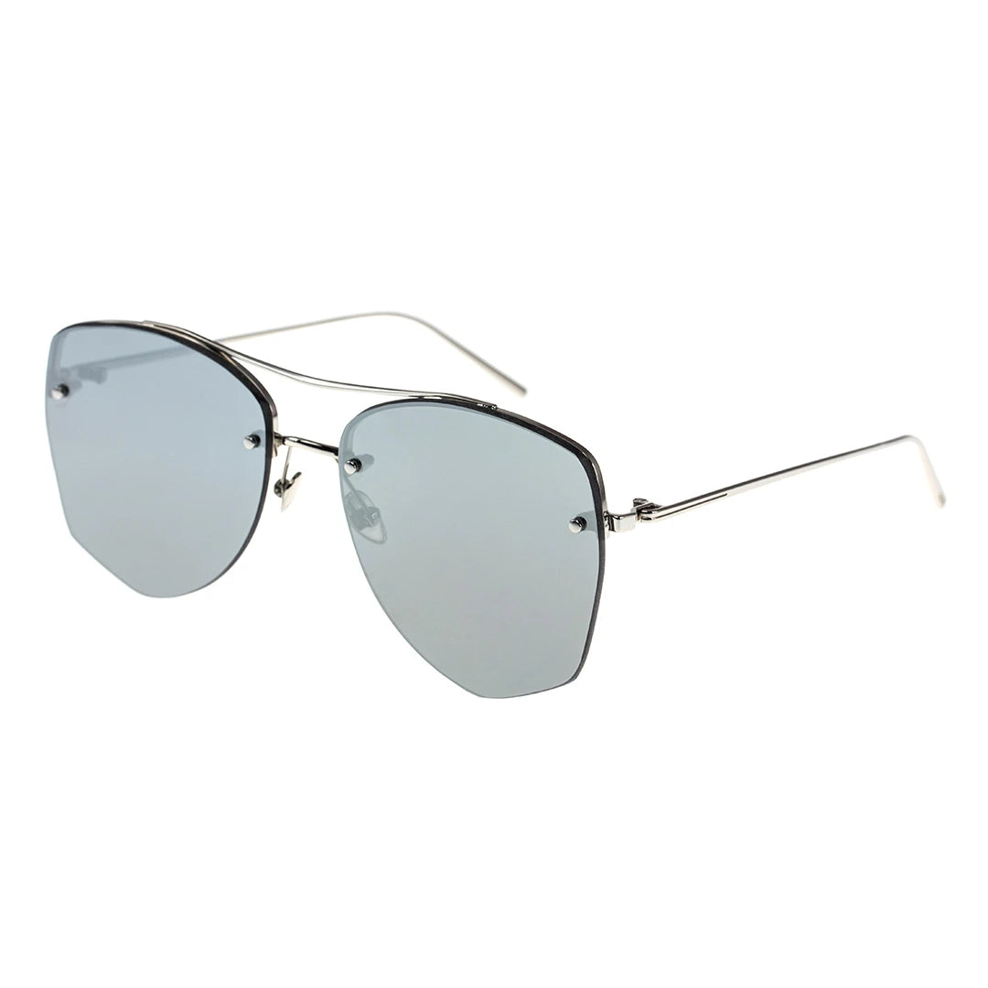 MYTH GREECE DEMETER geometric rimless light grey sunglasses double bridge and metal frame sunglasses mens and womens