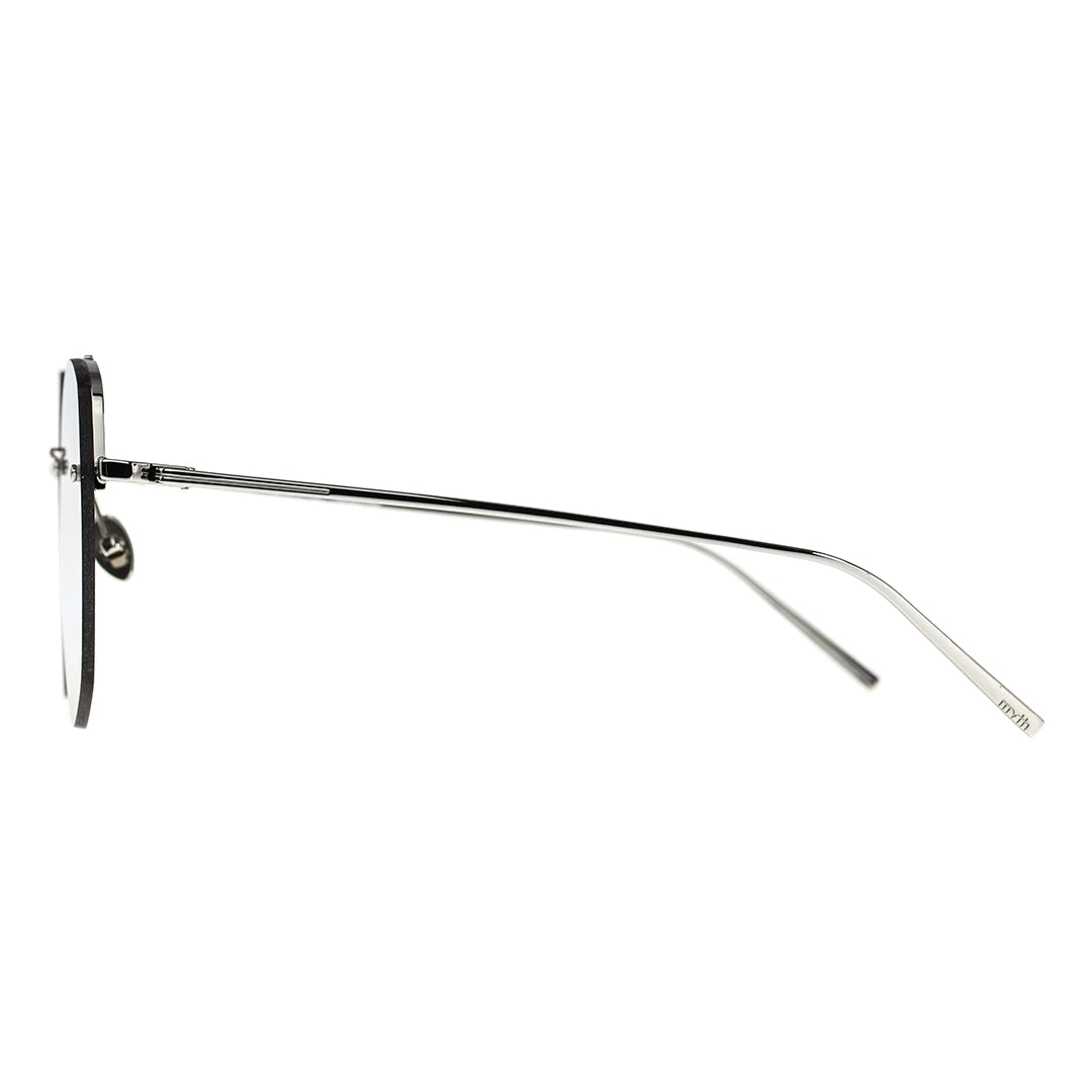 MYTH GREECE DEMETER geometric rimless light blue sunglasses double bridge and metal frame sunglasses mens and womens